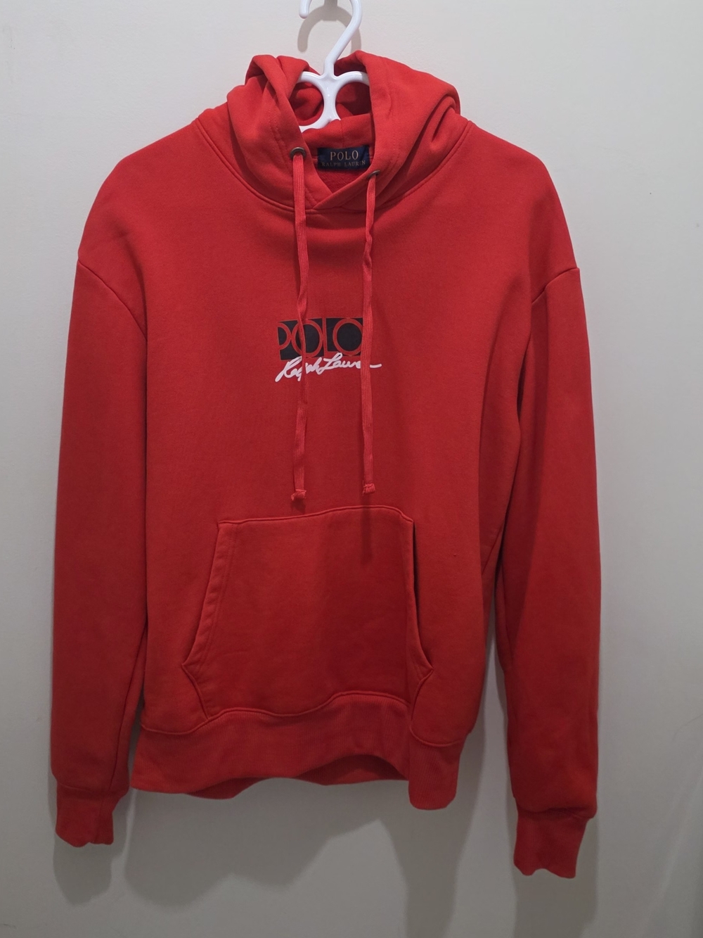 Polo by Ralph Lauren Red Hooded Sweatshirt - Men's Hoodie L